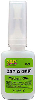 Dollhouse Miniature Pt-03, 1/2 oz.. Zap-A-Gap Ca+, 12/Pk